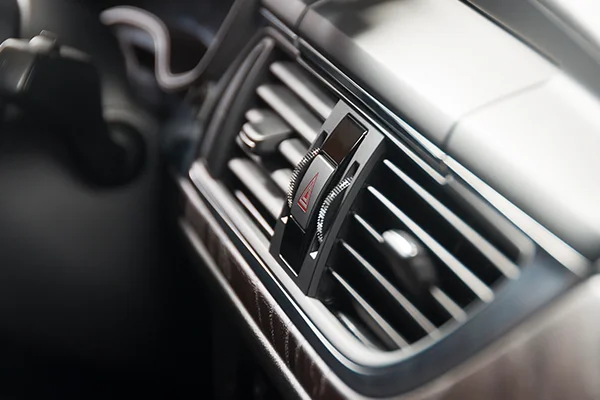 Close-up of interior A/C vents