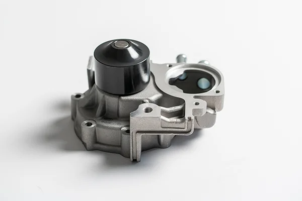 New water pump sitting on white background