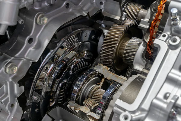 Inside shot of automatic transmission