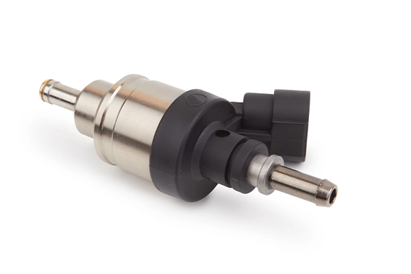 Close-up of injector on isolated background